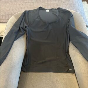 Nike Women's Charcoal Long Sleeve Tee